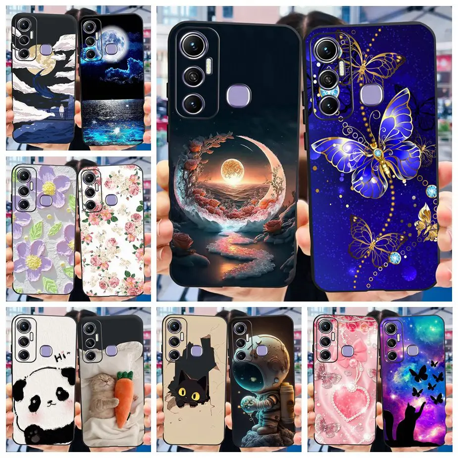 For Infinix Hot 11 Case X662 X662B X689F Luxury Painted Cover Clear SIlicone Phone Case For Infinix Hot 11 Play Hot11 Soft Shell