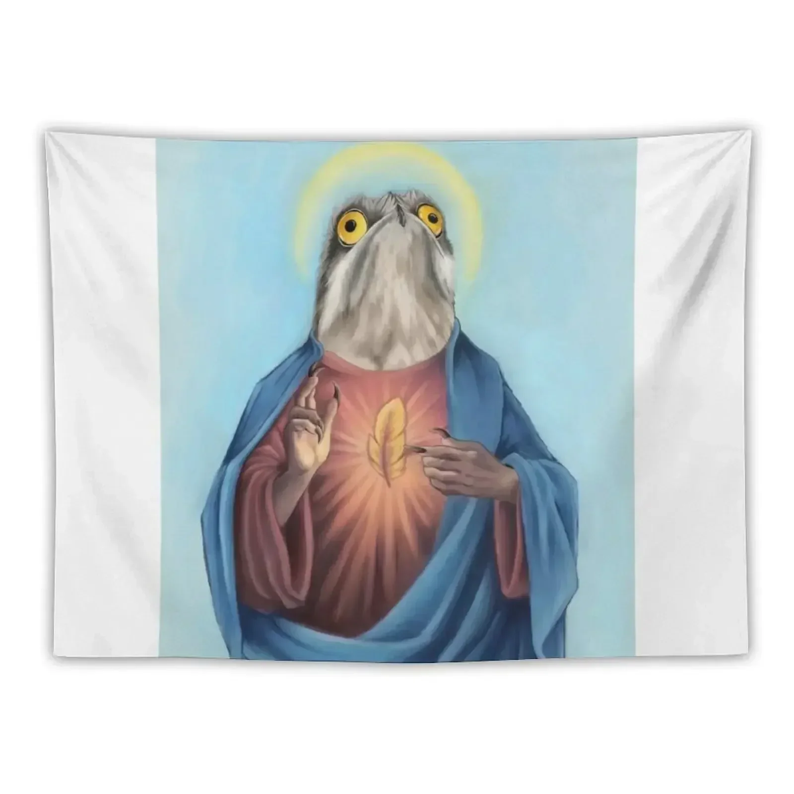 Our Lord and savior potoo bird Tapestry Wallpaper Aesthetic Room Decorations Decor For Bedroom Aesthetic Room Decors Tapestry