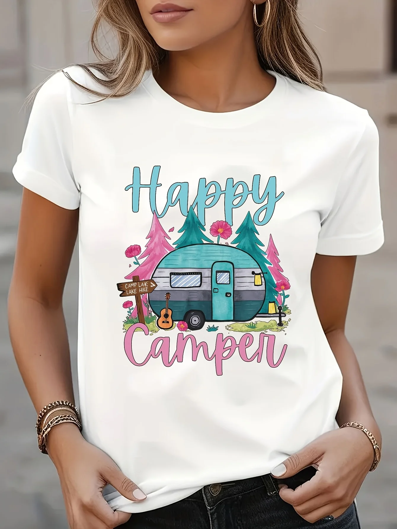 2025 جديد عارضة إلكتروني نمط طباعة للجنسين الشارع موضة الاتجاه قصيرة الأكمام القطن الخالص جولة الرقبة قصيرة الأكمام قميص