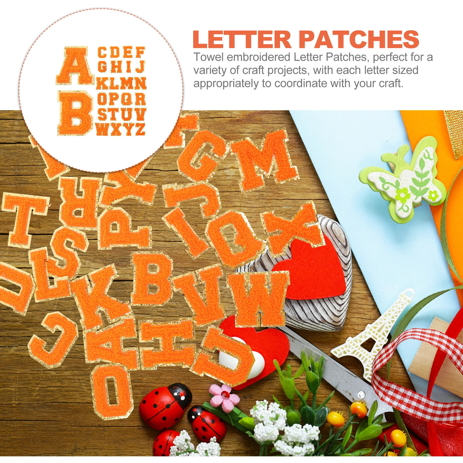 

26 Pcs Letter Ironing Patch Novelty Patches Small Applique Embroidered Polyester Thread Clothes