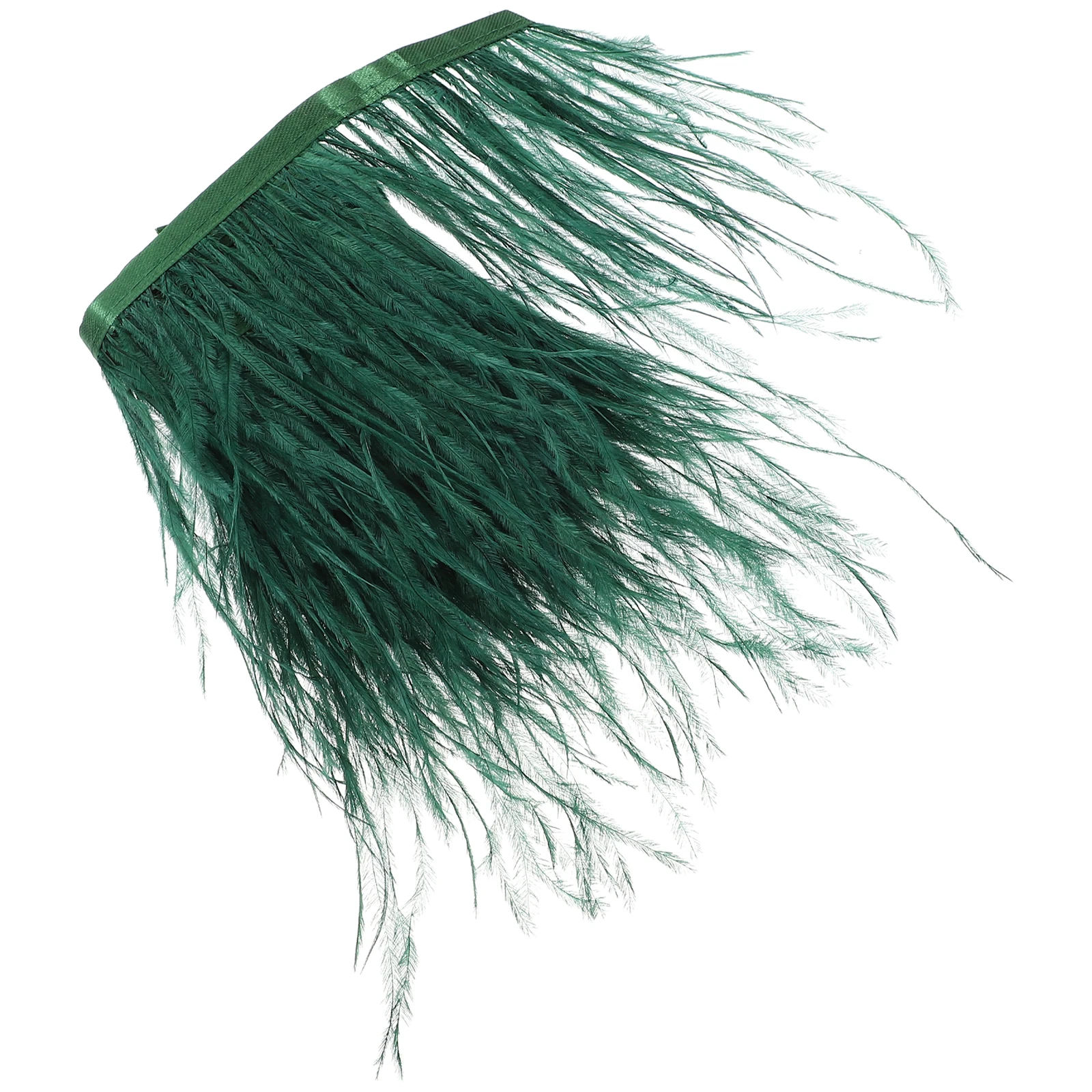 

Ostrich Auxiliary Material 2M Plume Fringe Trim for Dress Party Home Wedding Decorations Sewing Edging Ribbon