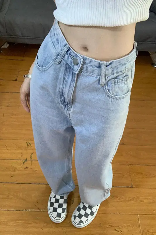 Herfst Dameskleding Brede Jeans Vrouw Bezaaid Klinknagel Ketting Kraal Kwasten Pailletten Parel Vrouwelijke Denim Mode Gothic Punk Emo Goth