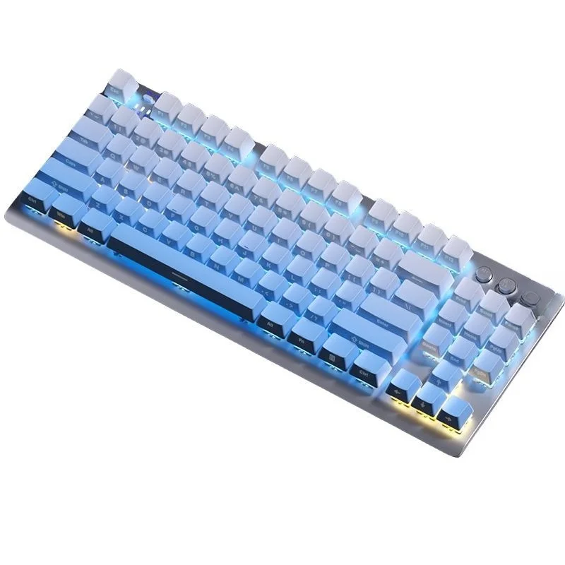 

Wireless mechanical keyboard, side engraved three-mode Bluetooth