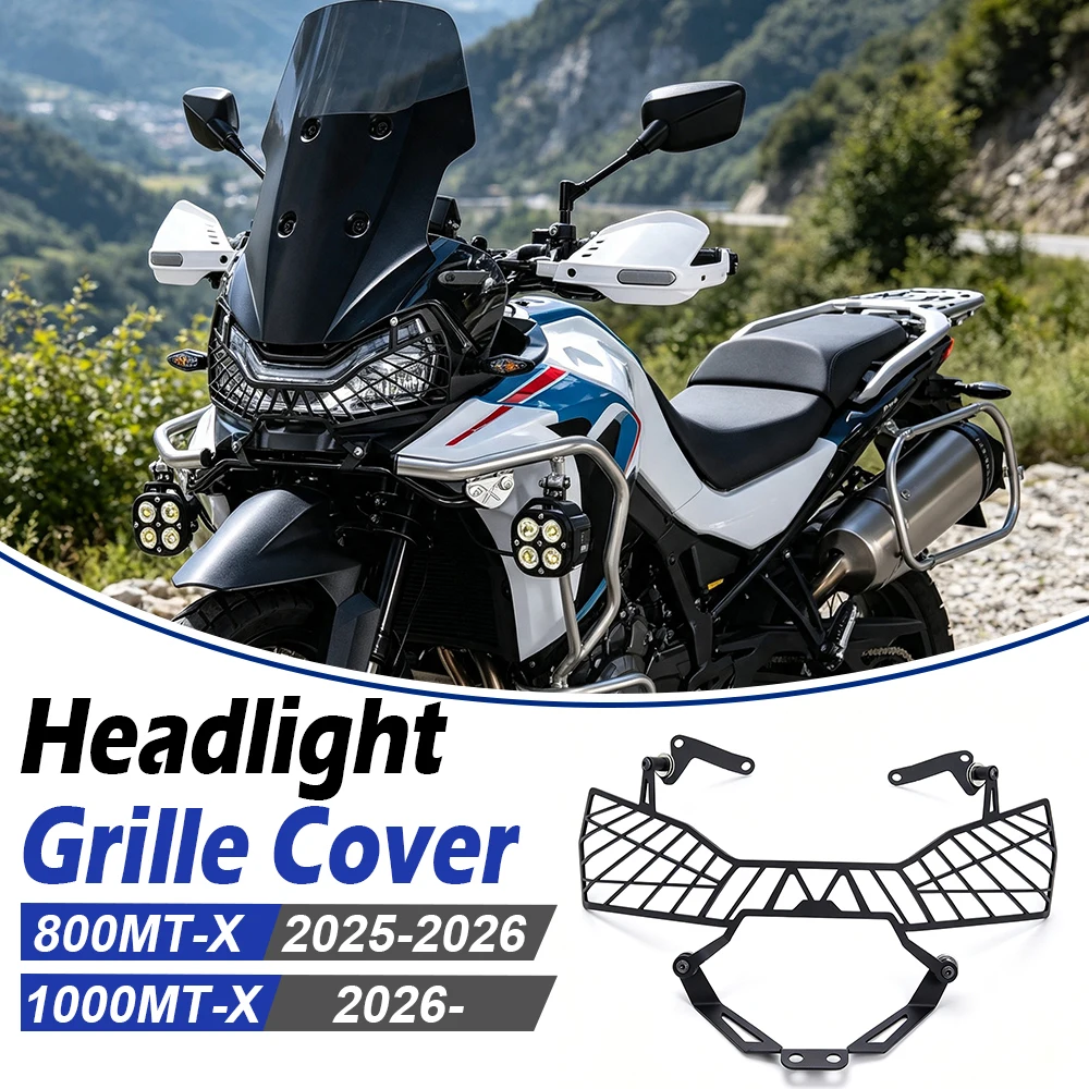 For CFMOTO 800MTX 1000MTX 800MT-X 1000MT-X 2025 2026 Motorcycles Headlight Grille Guard Cover Light Screen Shell  Accessories