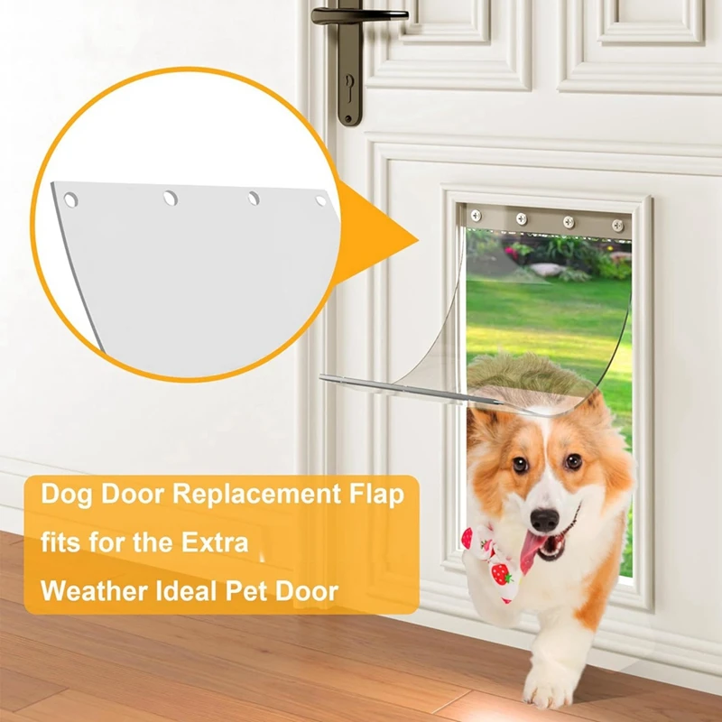 Dog Door Replacement Flaps, Compatible For Perfect Products Designer Series DSPRFXL RFXLN, Doggie Door Replacement Flaps