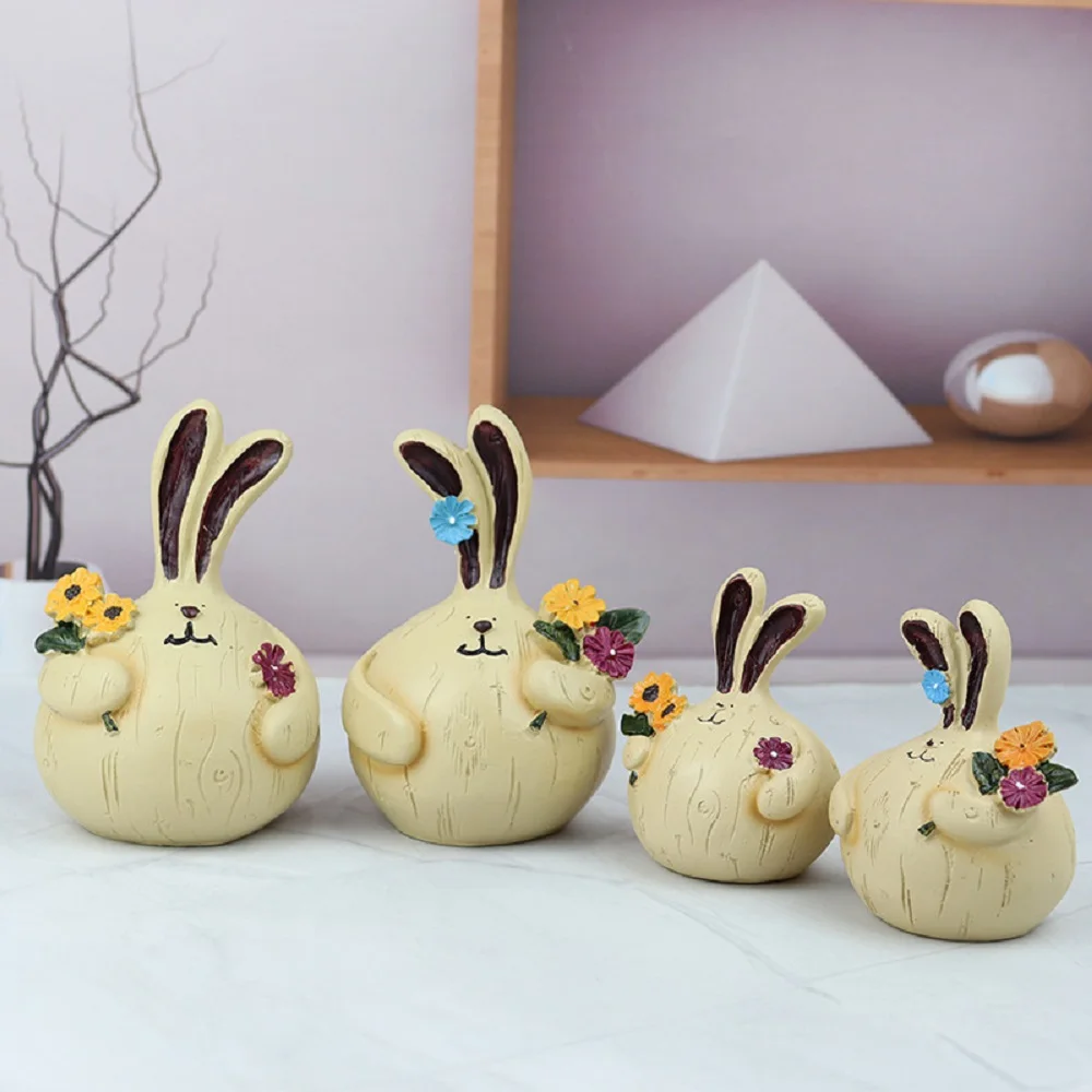 Ornamen desktop dekoratif lucu bawang putih kelinci ruang tamu dekorasi meja kantor hadiah liburan ulang tahun anak pacar