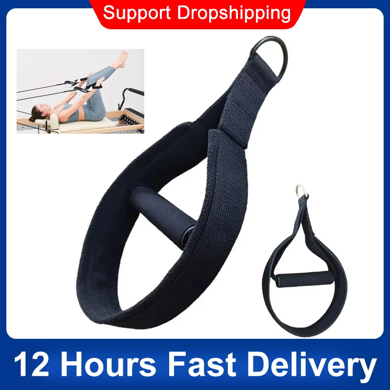 Pilates Reformer Straps Fitness Strap Pilates Equipment 2 Pcs Exercise Straps Yoga Straps D-Ring Adjustable Pilates Accessories