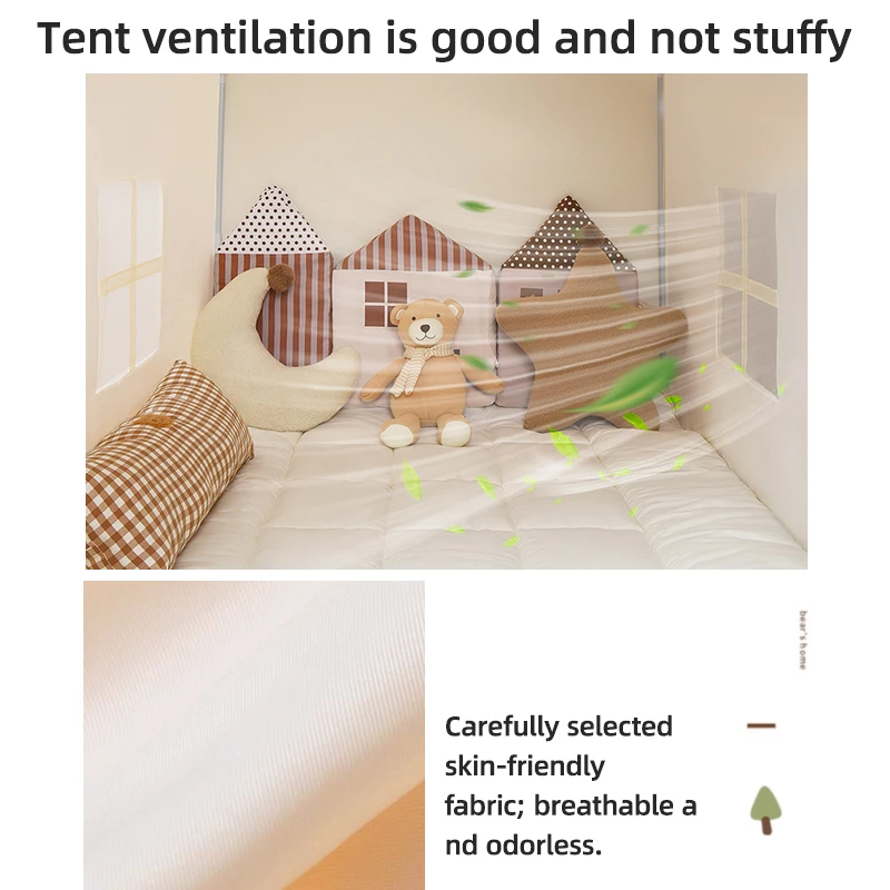 خيمة أطفال محمولة قابلة للطي للاستخدام الداخلي والخارجي، قاعدة سرية صغيرة للأطفال، سهلة الإعداد، متعة داخلية وخارجية #3