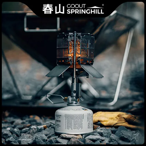 Imagen 2 del producto Goout Springhill Mini estufa de calefacción de Gas cubierta de calefacción de acero inoxidable resistente al desgaste estufa de calefacción portátil para acampar al aire libre