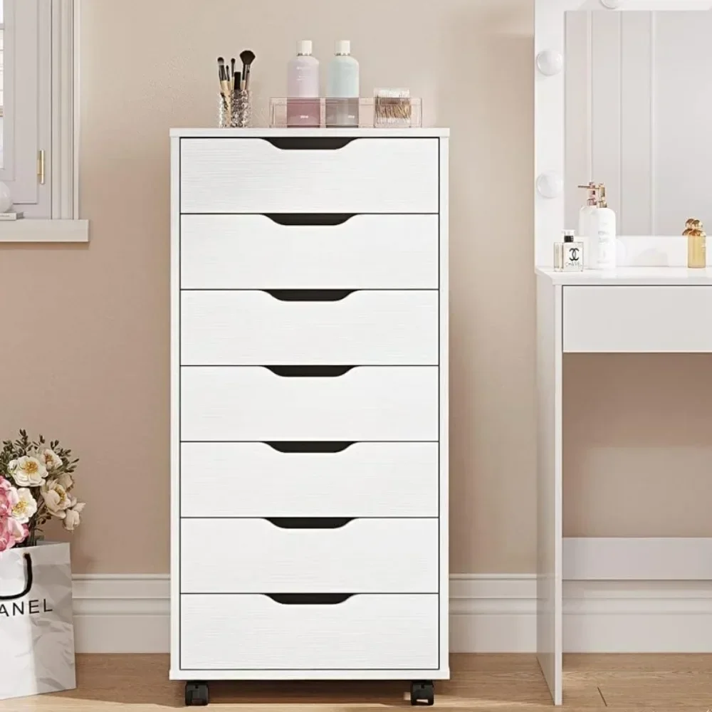 

Dressers for Bedroom Furniture Office Organization and Storage Furnitures 7 Drawer,Vanity Desk Dressing Table 7 Drawer Chest