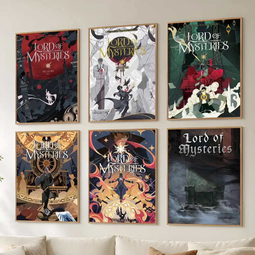 Korean L-Lord of the Mysteries Poster Aesthetic Poster Wall Art Vintage Print Modern Home Decor Bedroom Living Room
