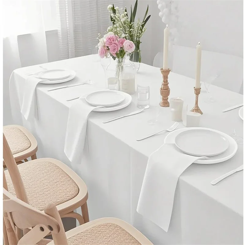100% Cotton 30x30cm Mouth Cloth for Restaurant And Hotel - Cup Wiping Napkin Cloth Folded Flower Placemat Versatile Table Linens