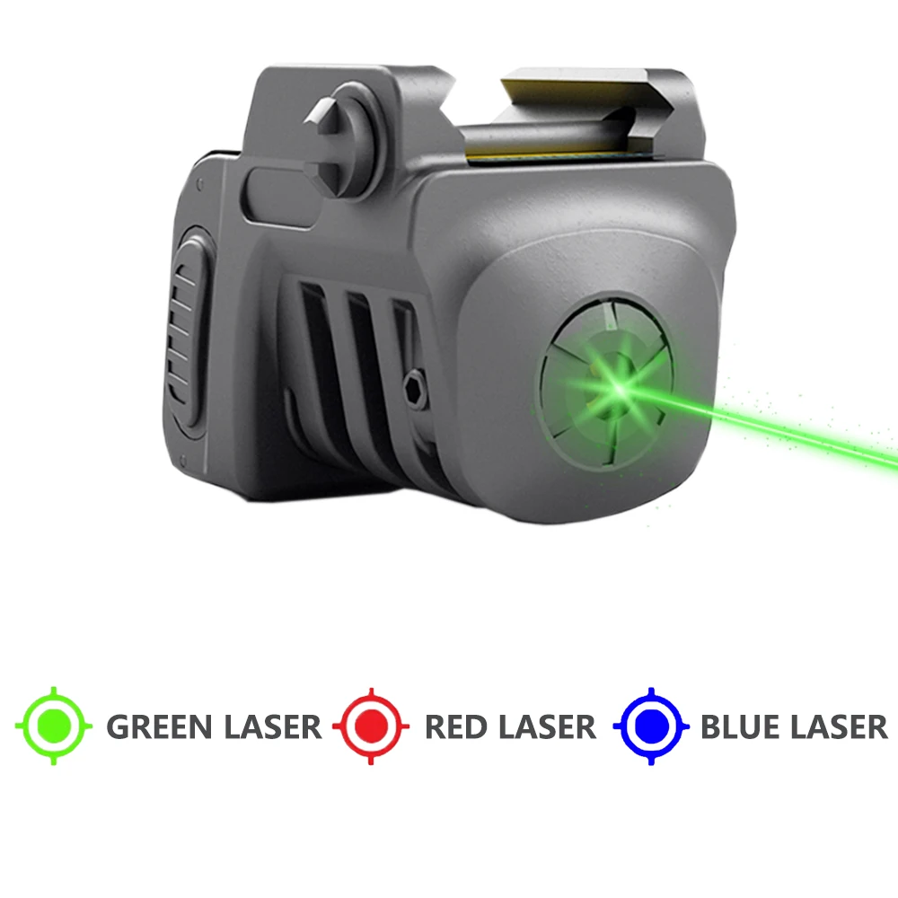 Subcompact USB Rechargeable Blue Green Red Laser Pointer Sight for Glock 17 19 Taurus G2 G2C G3 G3C Self Defense Lazer Pistola