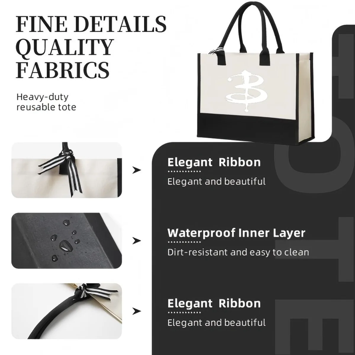 بافي مصاص الدماء 2026 وصول جديد موضة عملية واسعة قابلة لإعادة الاستخدام حمل حقيبة نمط طباعة 2 لهجة الثقيلة كبيرة Sho