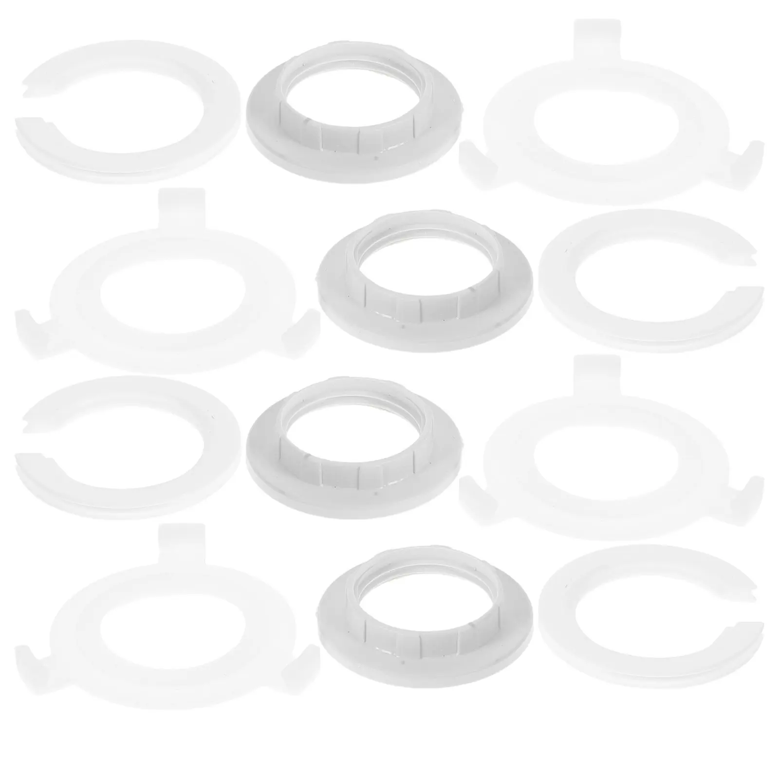 30Pcs Lampshade Converter Rings Clip-on Adapter E27 to E14 Light Socket Shade Ring Light Fittings Replacement Parts