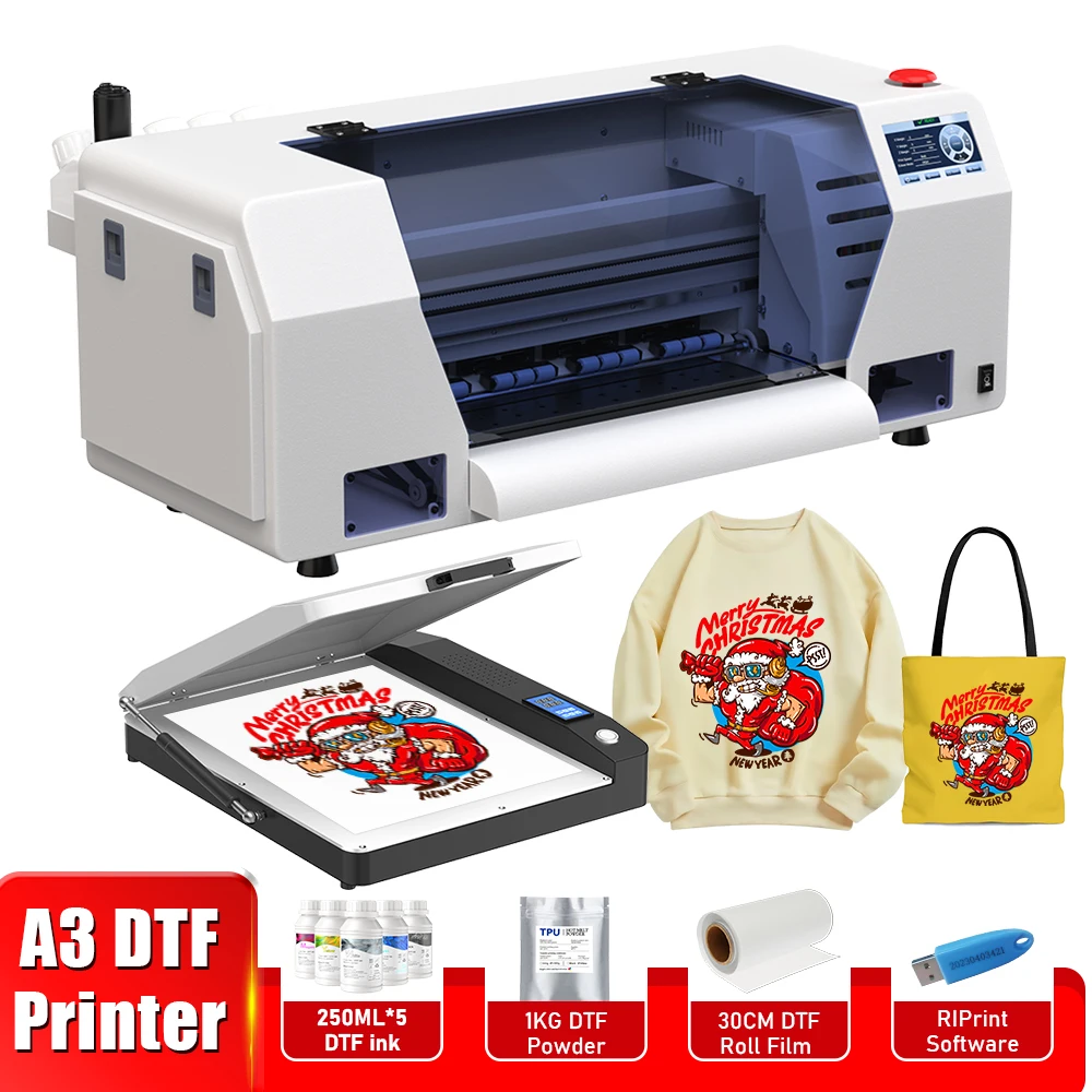 For Epson XP600 DTF Printer A3+ impresora para dtf Directly To Film t shirt  dtf printing machine DTF Oven for fabric textile