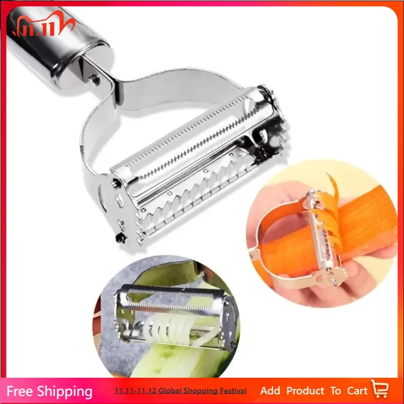 

High Quality Stainless Steel Potato Cucumber Carrot Grater Julienne Peeler Vegetables Fruit Peeler Vegetable Slicer