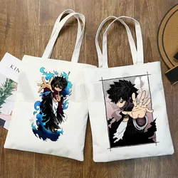 MHA Merch Anime Dabi bolsos de hombro, bolso de compras informal, bolso de mano para niñas, bolso de lona elegante para mujeres