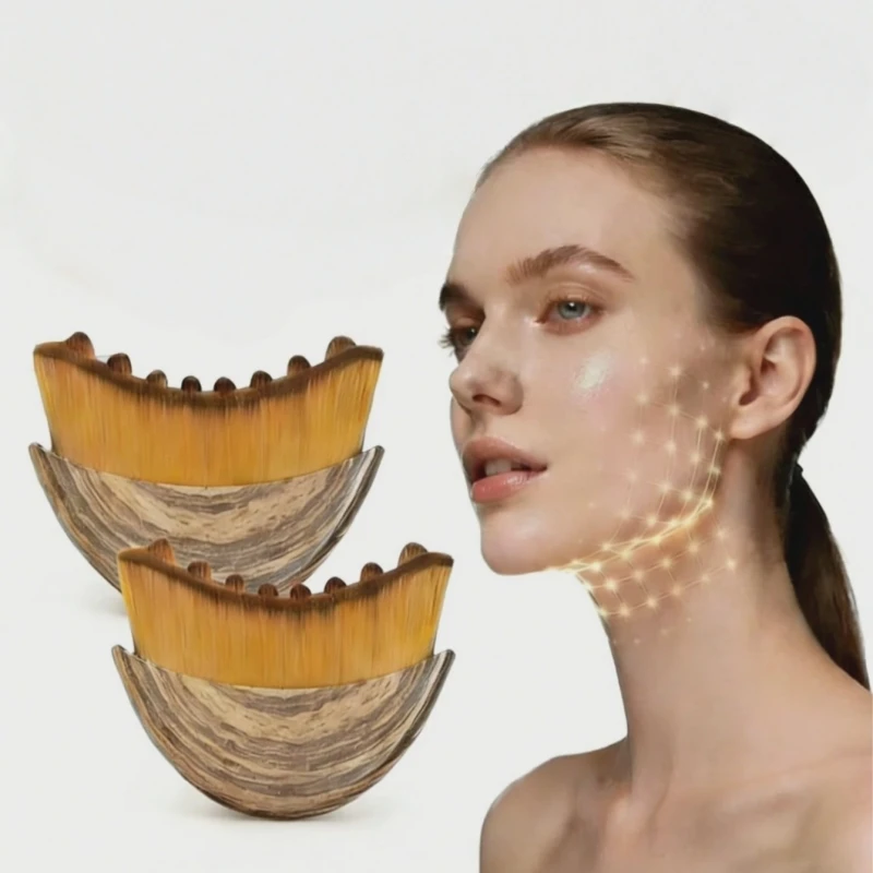 Lymphatic Contour Face Brush With Gua Sha Board Dry Brushing Suitable For Face, Chin And Jawline Shaping Precise Skin Fit