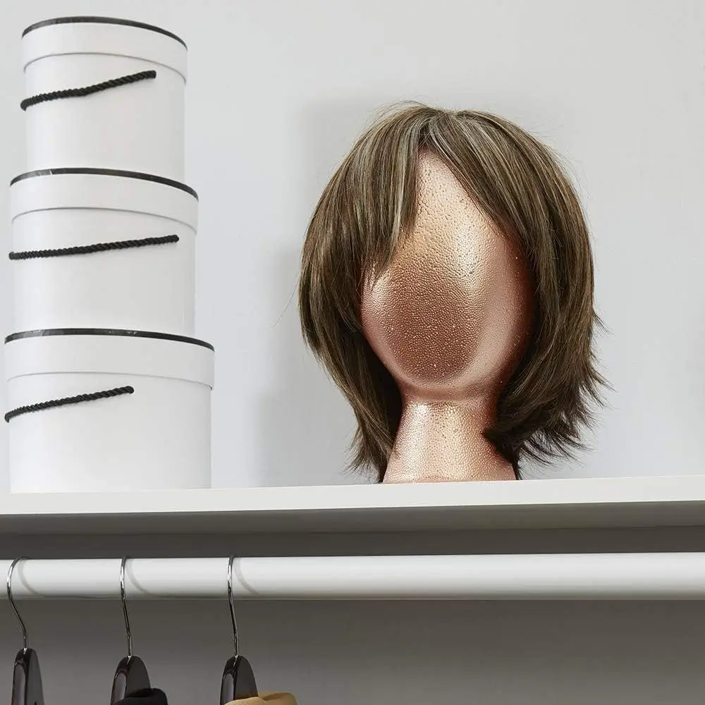 Neuer Stabiler Schaumstoff-Mannequin-Kopf, Leichter Weißer Perückenständer, Hutständer – Detail 11