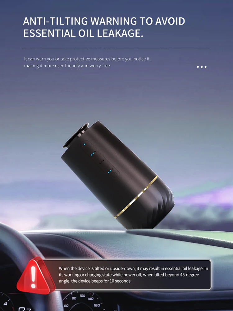 Namste Car Fragrance Humidifier 4 Modes Scent Air Car Odor Eliminator Air Home Freshener USB Charging Car Diffuser 800mAh - Image 4