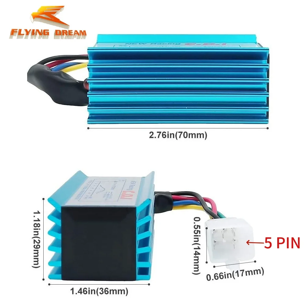 High Performance 5 Pin AC CDI Ignition Box For Motorcycle ATV 50cc 110cc 125cc 150cc 160cc Engine Parts CNC Upgraded view 3
