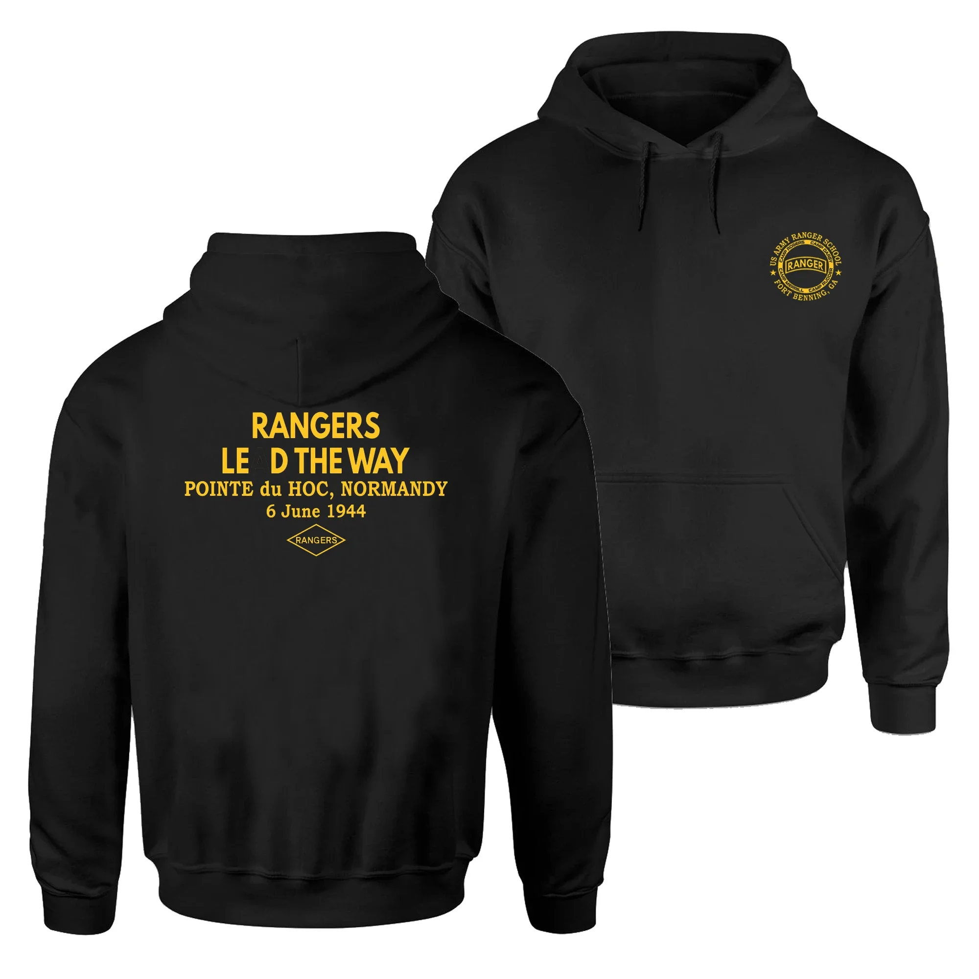 Rangers Lead The Way - US Army Ranger School Pullover Hoodie New 100% Cotton Casual Mens Sweatshirts Military Style Streetwear