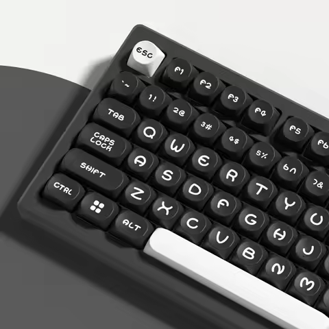130 Keys Classic Custom PBT Keycaps MOA Profile Dye Sub Keycaps for 61/87/104 Cherry Gateron MX Switches Gaming Keyboard