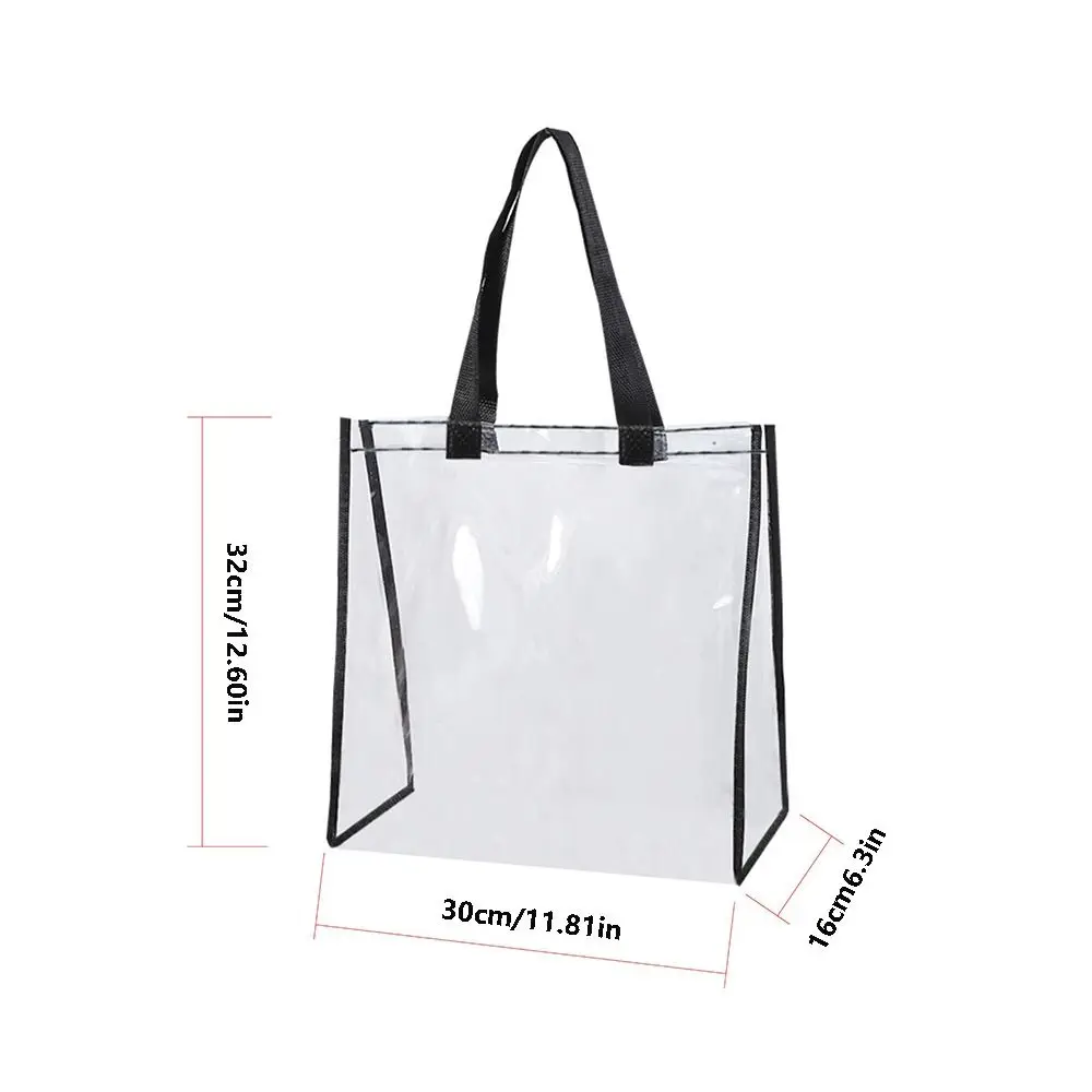 Neceser de PVC impermeable para viaje, organizador de cosméticos, bolsa de playa, transparente, almacenamiento de maquillaje