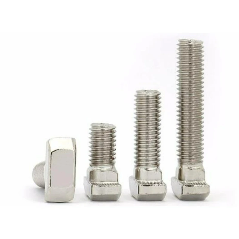 M5 M6 M8 M10 304 Stainless Steel Hammer Head T Bolt Screw EU Standard 20 30 40 45 T-Slot Bolts Special for Aluminum Profiles