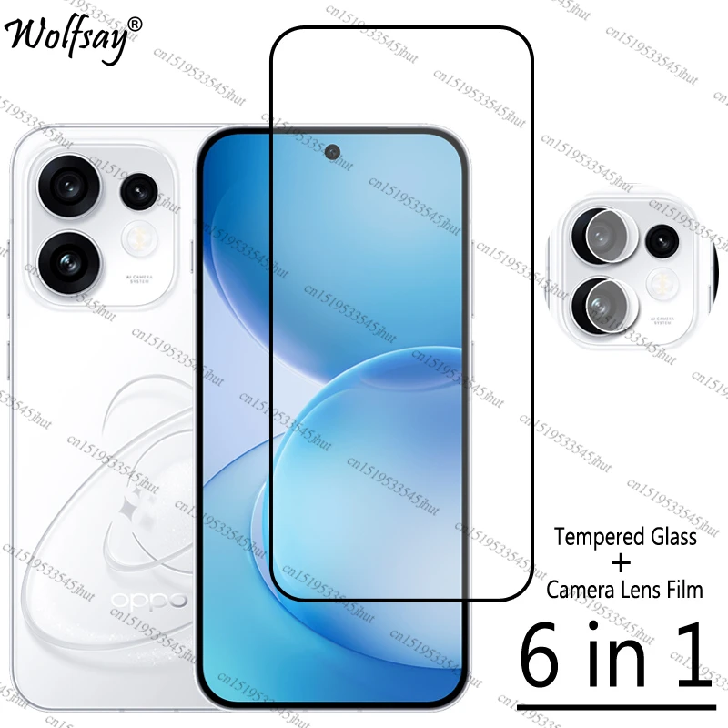 Full Cover Tempered Glass For Oppo Reno 16 Screen Protector Oppo Reno16 5G Camera Lens Protective Glass For Oppo Reno 16 Glass