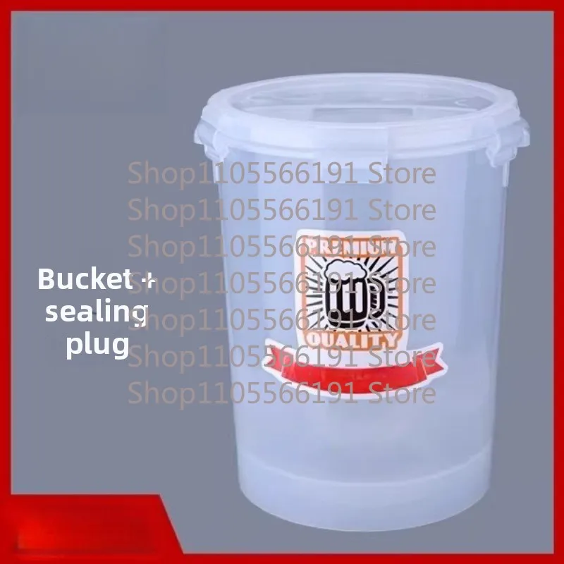 Transparent Fermentation Barrel [conical Bottom] Brewing Vessel V-shaped Tank Food Grade Thickened Wine Beer Keg 28L