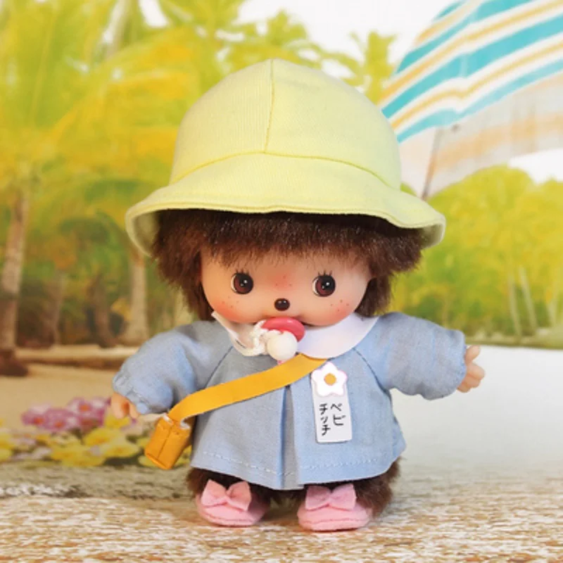 In Stock 15cm Mongon Monkey Kawaii Doll Keychain Bag Pendants Toy Hand Puppet Decompression Kawaii Doll Decoration Gift