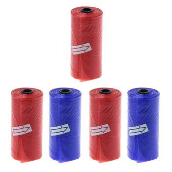 B03A 5 sacos lixo rolo para fraldas, sacos lixo à prova vazamento, descartáveis, limpeza resíduos, coleta