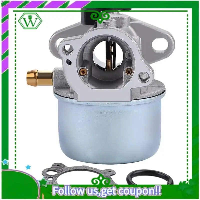 Carburador AC34-799868 com base de filtro de ar 496116 795259 compatível com motores carb 124L02 124T02 124T05 124T07