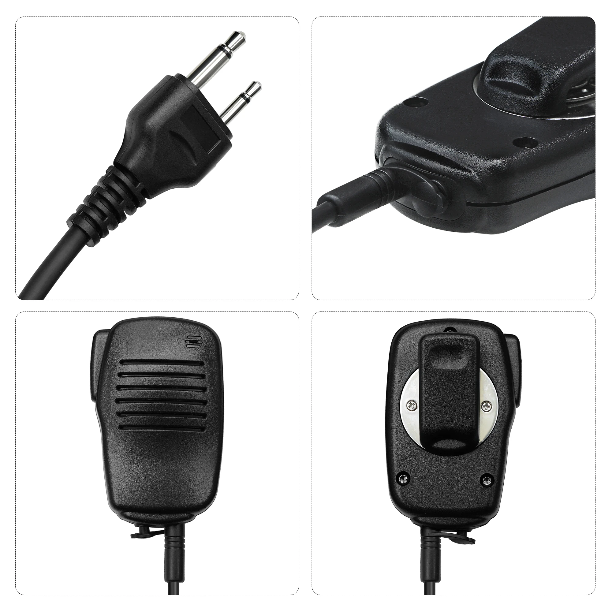 Двусторонний домофон PTT подходит для ICOM IC-A2 IC-V80 IC-V85 IC-F3S IC-V82, портативный динамик, микрофон, портативный домофон