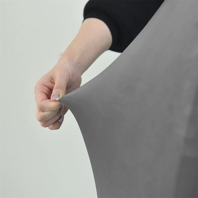 1PC Velvet Chair Cover Anti-dirt Washable Solid Color Seat Slipcover Strech Soft High Back Sloping Chair Case Dining Room Home