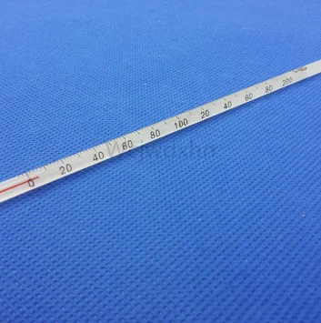 30cm long Red liquid thermometers 0 -200 degree centigrade chemical experiment teaching tools