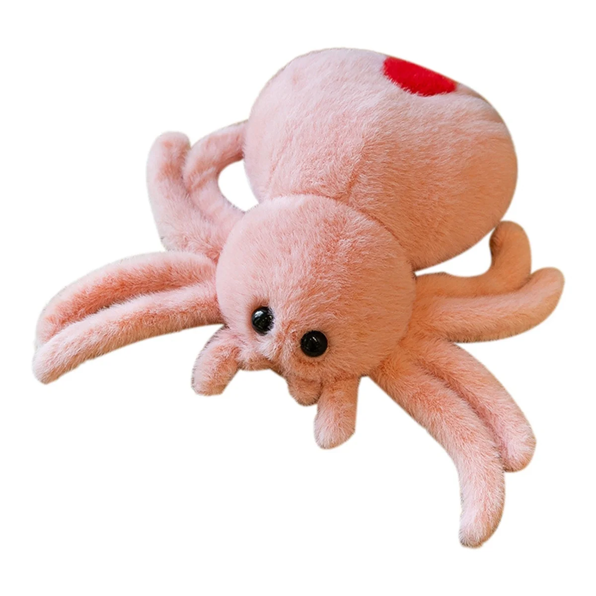 Simulation Spider Jumping Spider Doll Crawling Pet Doll Plush Cute Reptile Plush Toy Super Cute Pink