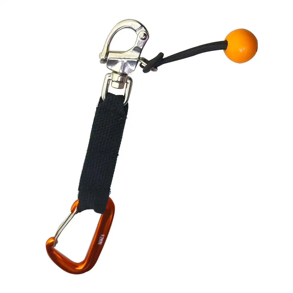 Surfing Diving Quick Release Clip Safety Lanyard Strap 316 SS Swivel Clip Attachment