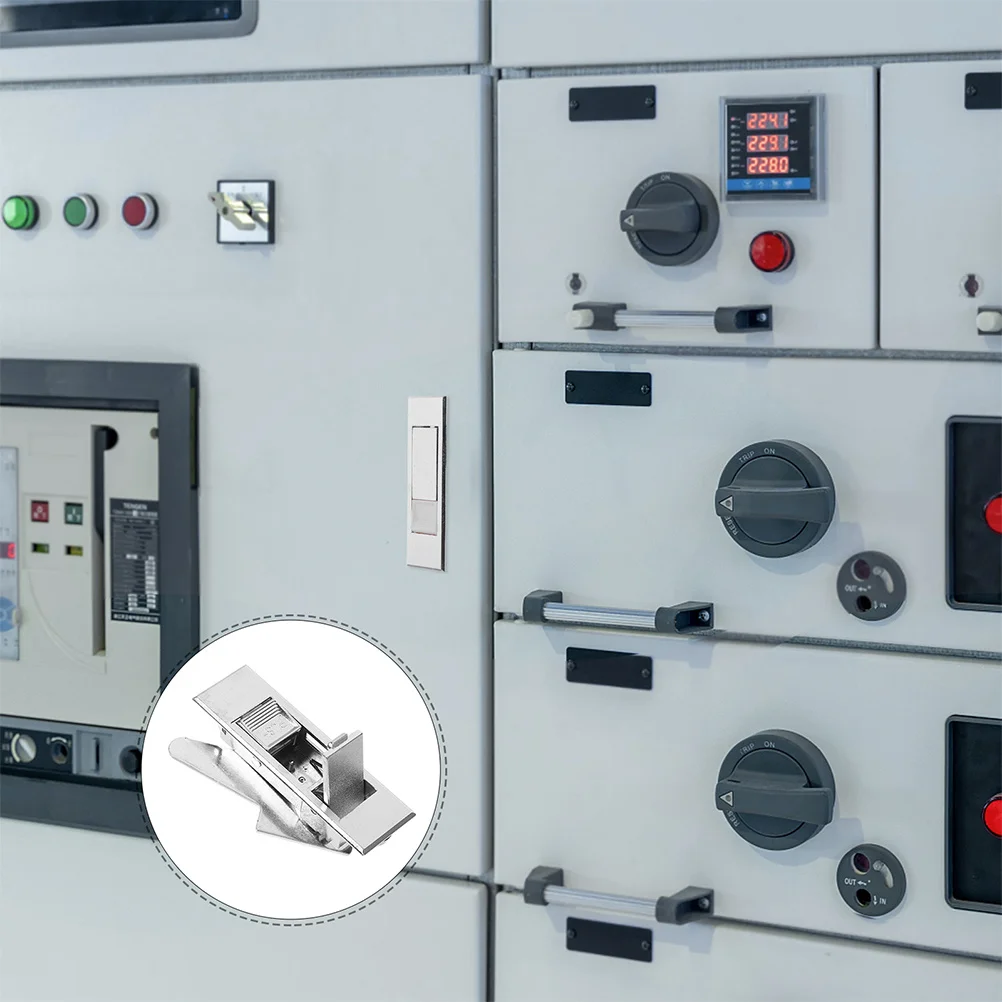 

2Pcs Electric Cabinet Door Locks Push Button Zinc Alloy for File Cabinets Electrical Panel Mailbox Lock Replacement