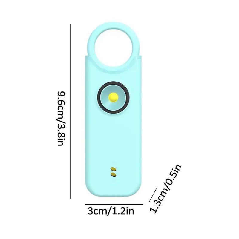 個人の安全アラームリングアラーム、パニックボタン、充電式、自己防衛、アラームトーン、夜のワーカー、高齢者、135db
