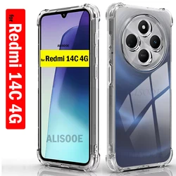 Transparent Funda for Redmi 14C 4G Case Ultra Thin HD Clear Soft Shockproof Cover for Xiaomi Redmi 14C Capa