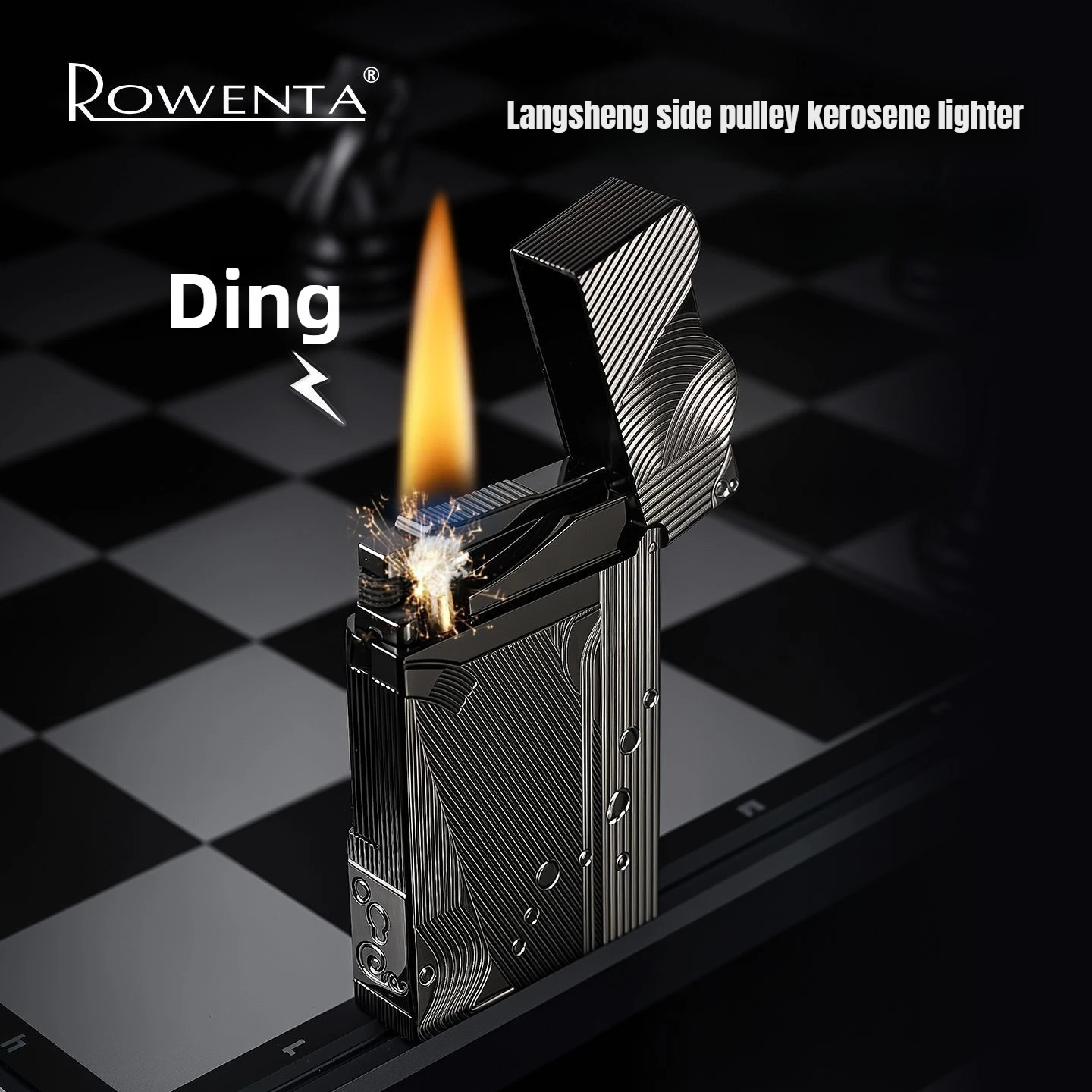 

Rowenta Mermaid Brass Vocal Lighter, Stylish Side Sliding Ignition, Creative and Personalized High-End Holiday Gift