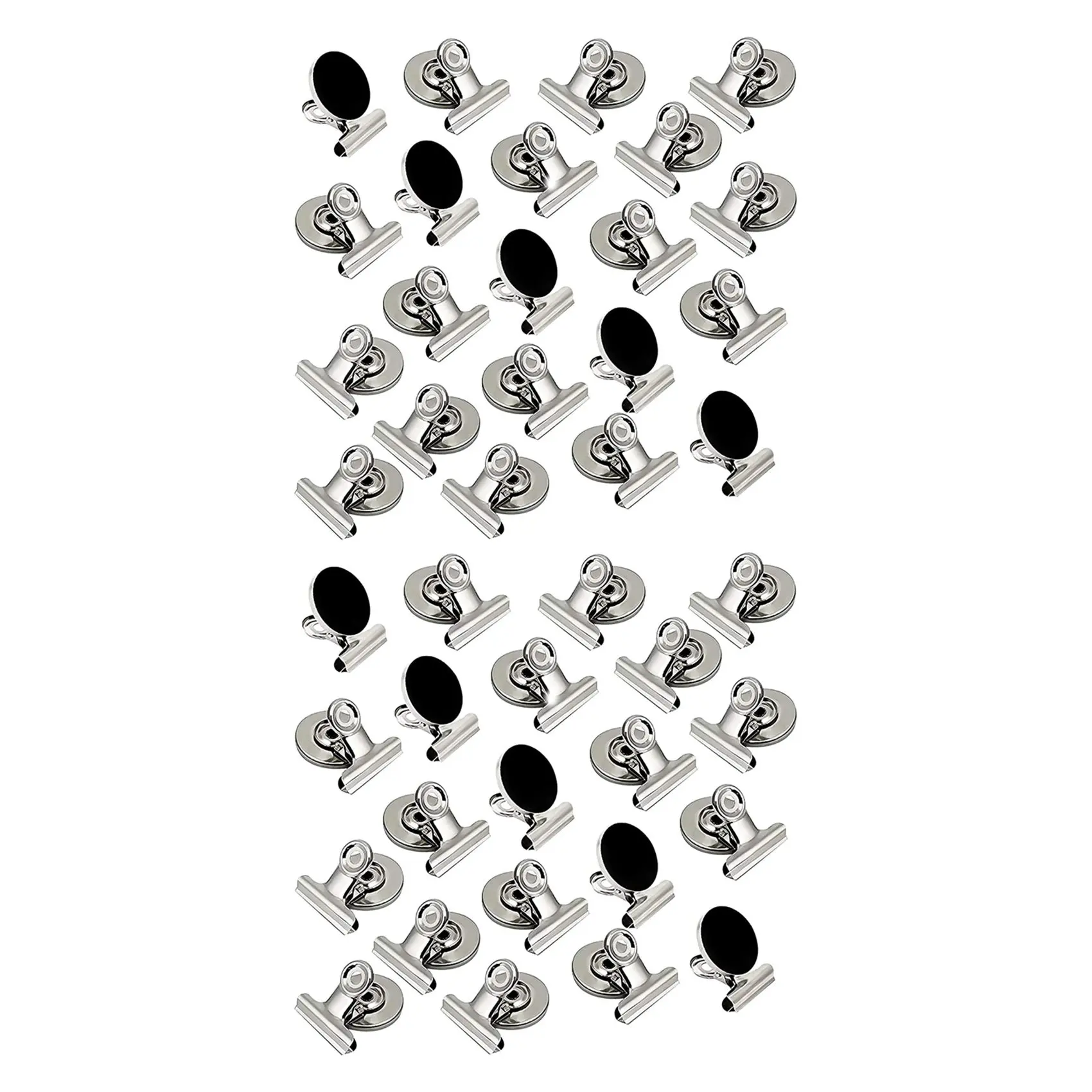 AT02-40 Pack Magnetic Clips,Scratch-Free Refrigerator Strong Magnet Clips,Binder Clips Paper Clamps,Whiteboard Magnets Clips