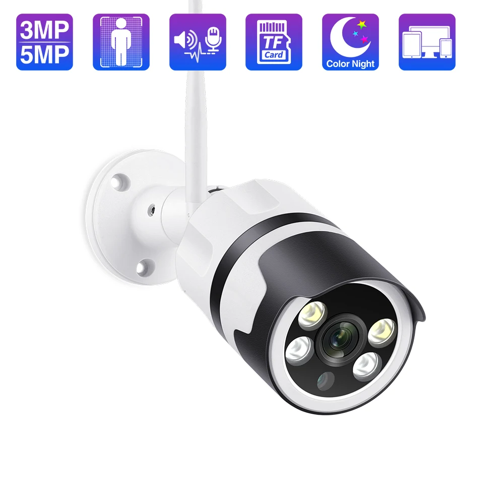 

Techage 3MP 5MP WIFI Security Camera Wireless Security Surveillance Cam Night Vision Motion Detection Two-way Audio IP Camera