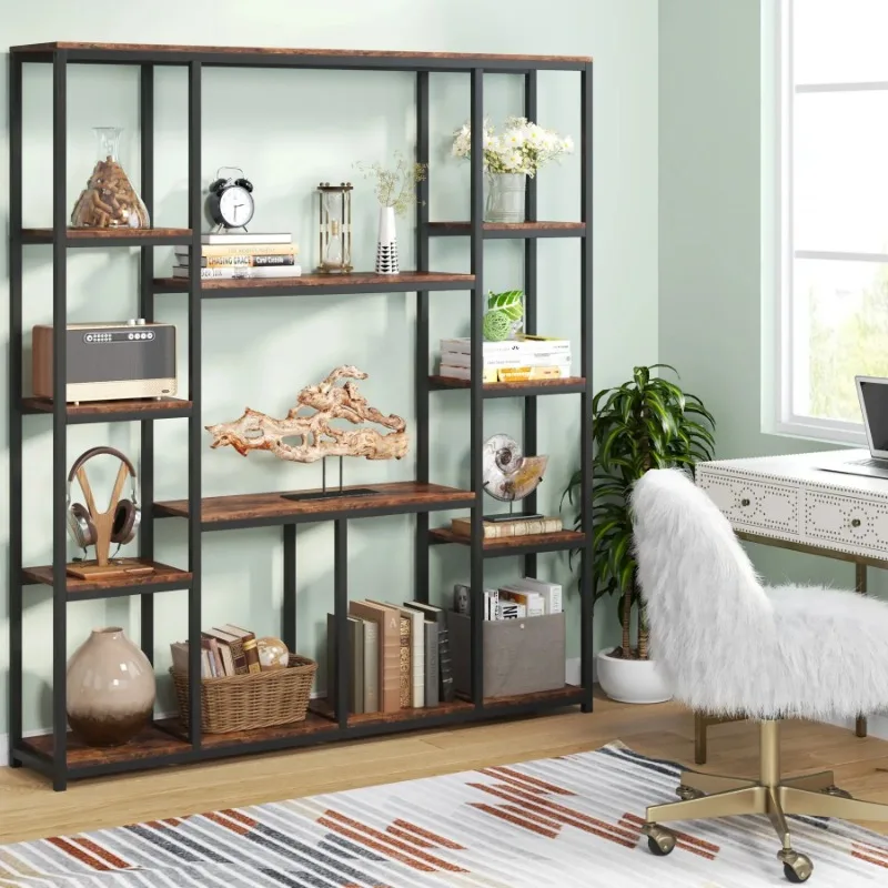 Modern Style Living Room Decor Books Display Rack Stand Open Etagere Bookcase for Storage Organizer Library Bookshelf