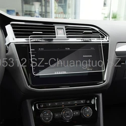 Tempered Glass Screen Protector Film For Volkswagen Tiguan R/VW TiguanR 2021 2022 9.2 inch Car GPS Navigation screen