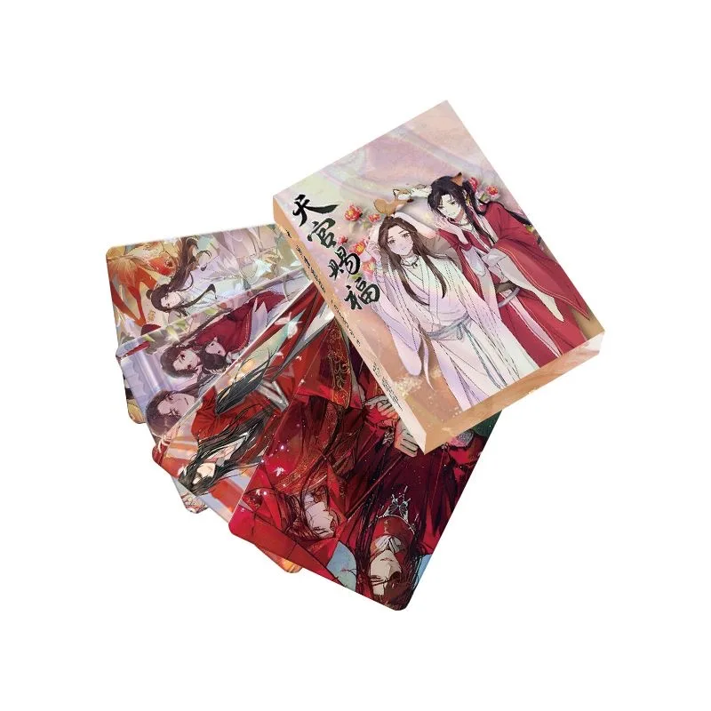 Imagem -03 - Guan ci fu Figura Laser Bookmark Material Escolar Anime 50 Folhas Caixa