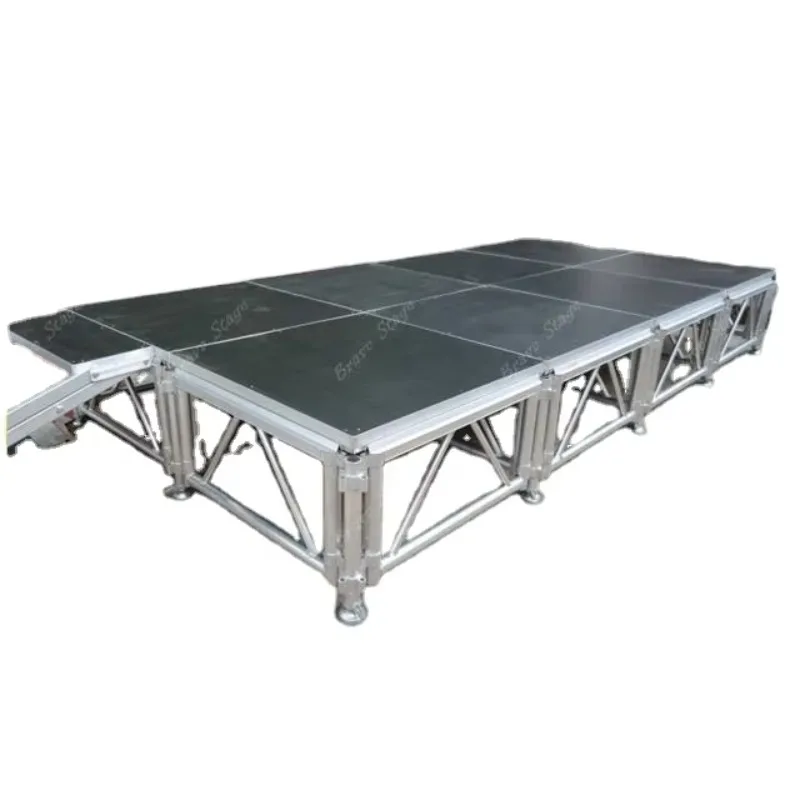 【Competitive Price】Outdoor Black 4*4ft Aluminum Dance Stage For Sale